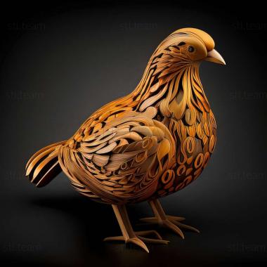 3D модель Gallinago delicata (STL)